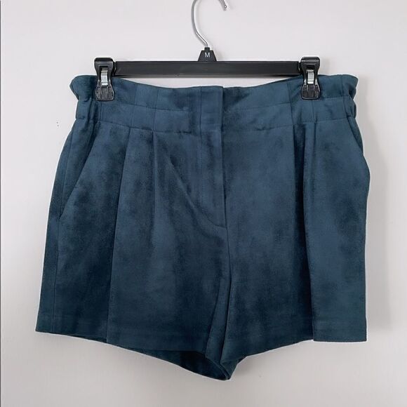 ⭕️ BCBGMAXAZRIA Set 2 Piece Jacket and Shorts Green Suede Small XS - Picture 2 of 10